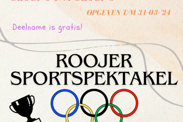 Roojer Sportspektakel op zondag 14 april 2024